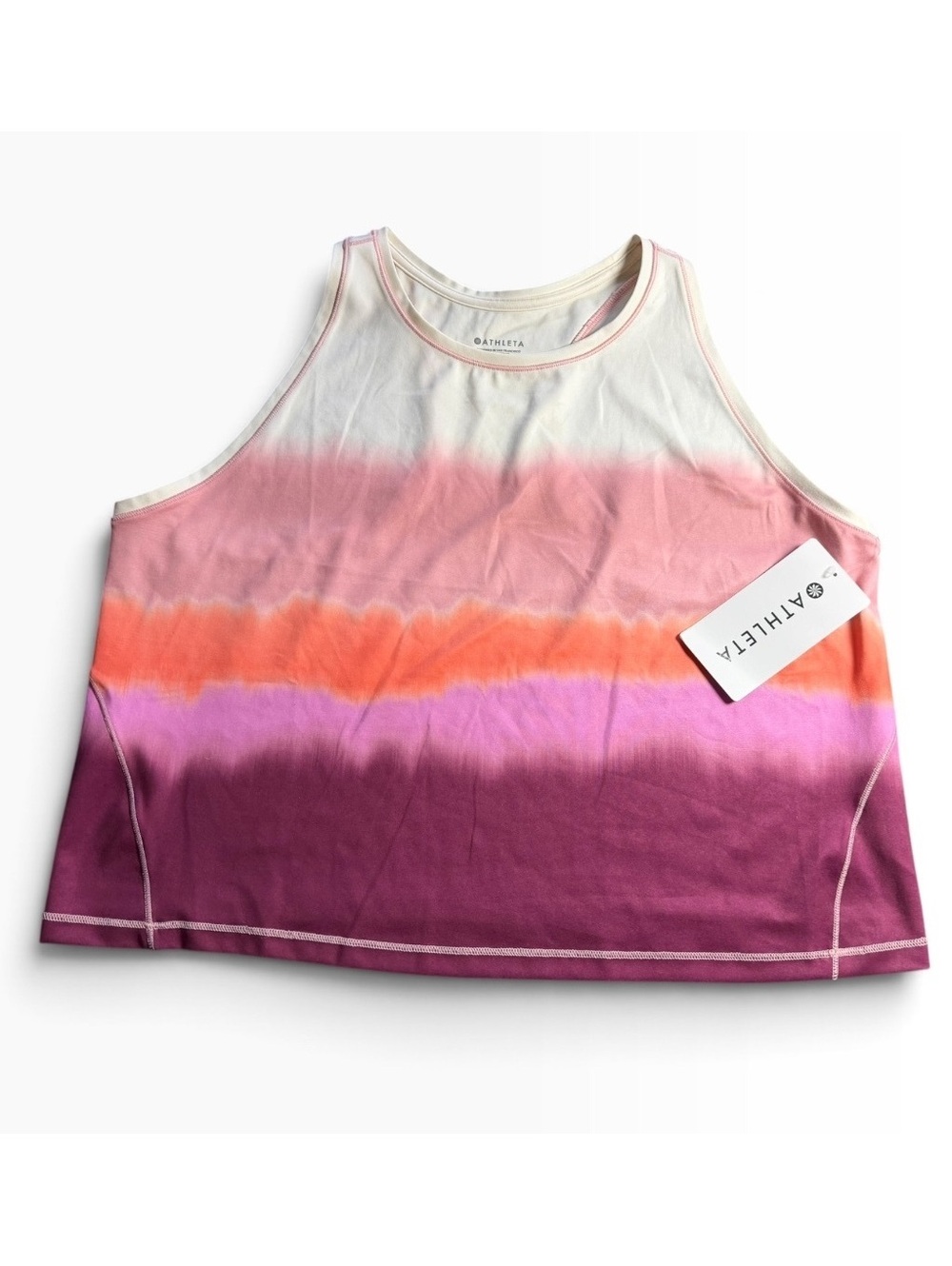ATHLETA shanti printed crop tank top size plus size 2X $54 NWT